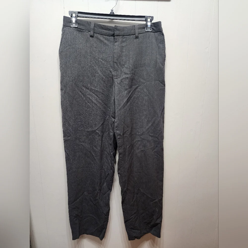 Gray Dress Pants 34 x 32 Wool Men's B984‎